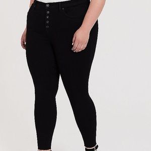 NWT high waist button fly skinny jeans